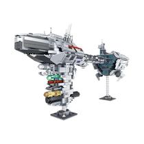 Blocos De Montar Nebula Medical Corvette Frigate, Kit De Modelo De Navio Da Série De Filmes,