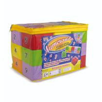 Blocos De Montar Numerando 18 Peças Kleper