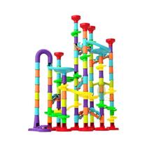 Blocos De Montar Para Crianças, Pista De Corrida Em 3D, Brinquedo De Labirinto Com Bolas, Conjunto