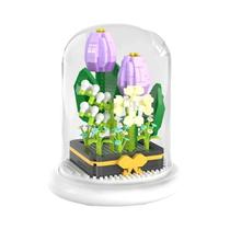 Blocos de Montar para Flores - Kit de Brinquedo Infantil para Montar Buquê Blocos de Montar para Flores - Kit de Brinquedo Infantil para Montar Buquê