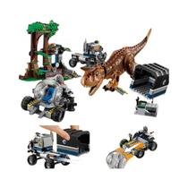Blocos De Montar Parque Dos Dinossauros T-Rex Raptor Ataque Centro De Visitantes Brinquedo Presente