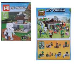 Blocos de Montar Personagens Cenário My World Minecraft Infantil Blocos de Montar Personagens Cenário My World Minecraft Infantil