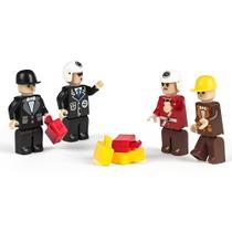 Blocos de Montar Personagens Cidade com 4 Unidades Blocos de Montar Personagens Cidade com 4 Unidades