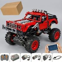Blocos de montar pick-up monster 1333 peças 4x4 com motorização e controle remoto