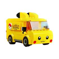 Blocos De Montar Pikachu Mini Modelo Pokémon Decoração De Mesa Brinquedos DIY Para Crianças