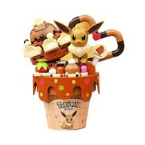 Blocos De Montar Pikachu Psyduck Pokémon Modelo De Cena De Desenho Animado Brinquedos Para Crianças