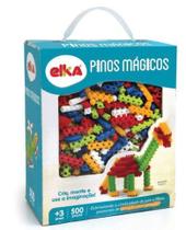 Blocos de montar - pinos mágicos 500 peças - elka