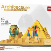 Blocos de Montar Pirâmide do Egito Brinquedo de Blocos de Construção 1274 Peças.