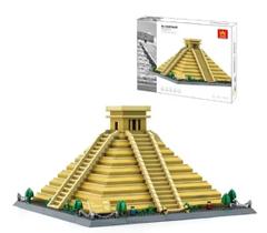 Blocos de Montar Pirâmide Maya México El Castillo Brinquedo de Blocos de Construção 1346pcs Blocos de Montar Pirâmide Maya México El Castillo Brinquedo de Blocos de Construção 1346pcs