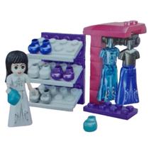 Blocos de Montar Play Box mini quarto da princesa brinquedo