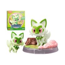 Blocos De Montar Pokémon Pikachu Charmander Psyduck Sprigatito Eevee Lucario Figuras De Ação