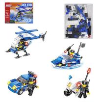 blocos de montar policia sortidos na caixa - ARK BRASIL