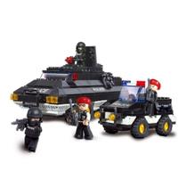 Blocos de Montar Policia Tanque de Guerra 311 Peças Multikids - BR836