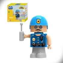 Blocos de Montar Policial Justice City Friends 7 Peças Blocz