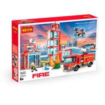 Blocos de Montar Posto de Bombeiros 616pcs 3622 - Dorémi