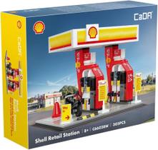 Blocos De Montar Posto De Gasolina Shell Mini Fun - F0233