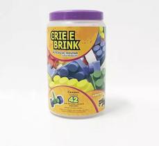 Blocos De Montar pote 42 peças Gravo Brink