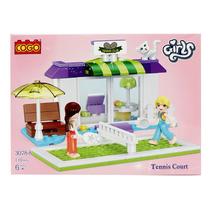 Blocos de Montar Quadra de Tênis 110 pçs 3078-8 - COGO Dorémi