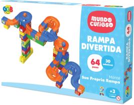 Blocos de montar - rampa divertida - 64 pçs