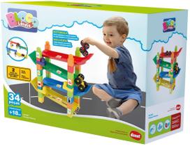 Blocos De Montar Rampa Maluca 34 Peças MK367 - Dismat