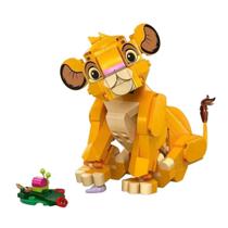 Blocos de Montar Rei Leão Simba Jovem 222 Peças Disney