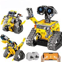 Blocos de Montar Robô tipo Wall-E 522 Peças Com Motorização e Controle Remoto Marca whanzi