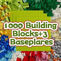 Blocos de Montar RWDTER 300 Peças Cores Sortidas Compatível Blocos de Montar RWDTER 300 Peças Cores Sortidas Compatível