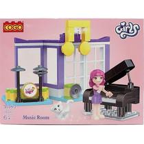 Blocos de Montar Sala Musical 107 pçs 3078-7 - COGO Dorémi Blocos de Montar Sala Musical 107 pçs 3078-7 - COGO Dorémi