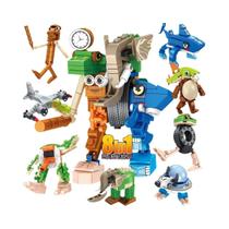 Blocos De Montar SharkBricks Para Crianças, Brinquedo De Construção Com Tema De Animais Italianos,