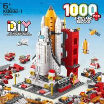 Blocos De Montar Space Shuttle foguete torre - Kit 1000 Peças 6 Em 1 - Bloxi