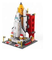 Blocos De Montar Space Shuttle foguete torre - Kit 1000 Peças 6 Em 1 - Bloxi
