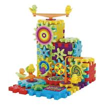 Blocos de montar steam toy engrenagem maluca que gira 81 peças Blocos de montar steam toy engrenagem maluca que gira 81 peças
