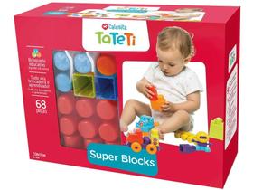 Blocos de Montar Super Blocks Ta Te Ti - 68 Peças - Calesita