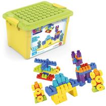 Blocos De Montar Super Caixa Divertida 120 Peças Dismat Blocos De Montar Super Caixa Divertida 120 Peças Dismat
