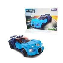Blocos de montar super car speedy azul 173 pçs