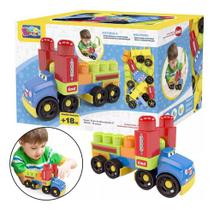 Blocos De Montar Super Truck Da Blocolândia Dismat - Mk419 Quantidade De Peças 18 Blocos De Montar Super Truck Da Blocolândia Dismat - Mk419 Quantidade De Peças 18