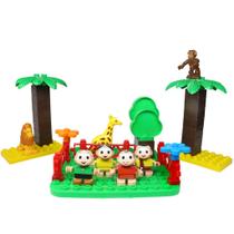 Blocos De Montar Turma Da Mônica No Zoológico Com 4 Bonecos - Monte Líbano Blocos De Montar Turma Da Mônica No Zoológico Com 4 Bonecos - Monte Líbano