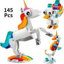 Blocos de Montar Unicórnio 145 Peças Brinquedo Criativo para Crianças Blocos de Montar Unicórnio 145 Peças Brinquedo Criativo para Crianças