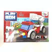 Blocos De Montar Veículos Bombeiro 96 Peças WB7713 Well Kids
