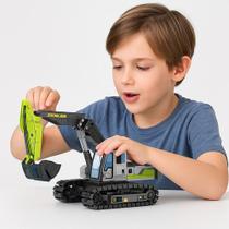 Blocos De Montar Veículos De Construção Infantil Estokids