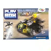 Blocos De Montar Veículos Policiais WB7704 Well Kids