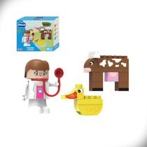 Blocos de Montar Veterinária e Animais Farm Land 20 Peças Blocz