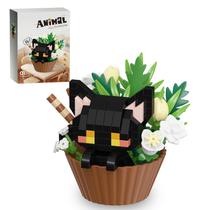 Blocos de Montar WHIZGO Gato Florido 215 Peças Mini Kit