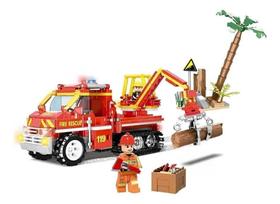 Blocos de Montar Woma 437 peças Fire Brigade Front Line