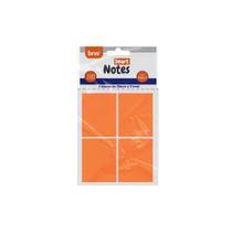 Blocos De Notas Adesivas - Brw - Smart Notes Neon - Laranja