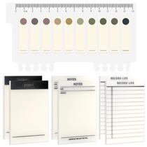 Blocos de notas adesivos NatureTouch transparentes 300 folhas mais 200 abas Blocos de notas adesivos NatureTouch transparentes 300 folhas mais 200 abas