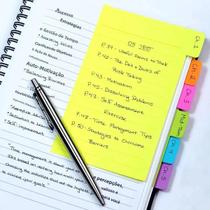 Blocos De Notas Adesivos Neon Variados, Divisores De Índice, Bloco De Notas Autoadesivo Com Linhas, Blocos De Notas Adesivos Neon Variados, Divisores De Índice, Bloco De Notas Autoadesivo Com Linhas,