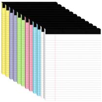 Blocos de notas Ciphyfee, 12 un., 21,6 x 27,9 cm, pautado largo, 30 folhas Blocos de notas Ciphyfee, 12 un., 21,6 x 27,9 cm, pautado largo, 30 folhas