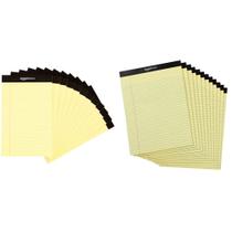 Blocos de notas para escrever Amazon Basics, pacote com 12, 5 x 8 cm e 8,5 x 11,75 cm