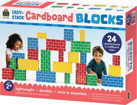 Blocos de papelão, recursos criados por professores, Easy-Stack, 24 unidades